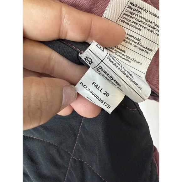 Carhartt Quilted Canvas Vest Women XS Mauve Pink Workwear Utility - Picture 3 of 14